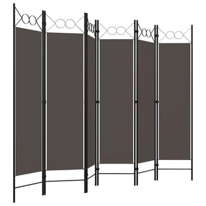 Galleria Design 6-Panel Room Divider Anthracite 240x180 cm