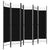 Galleria Design 6-Panel Room Divider Black 240x180 cm