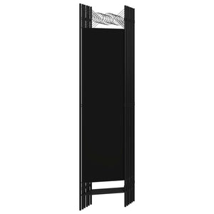 Galleria Design 6-Panel Room Divider Black 240x180 cm