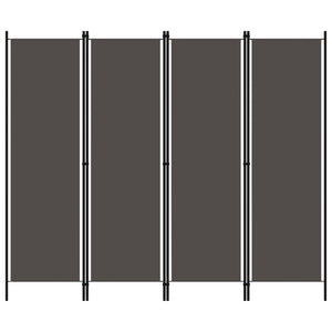 Galleria Design 4-Panel Room Divider Anthracite 200x180 cm