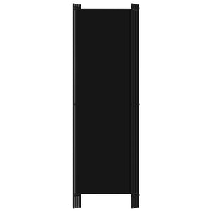 Galleria Design 4-Panel Room Divider Black 200x180 cm