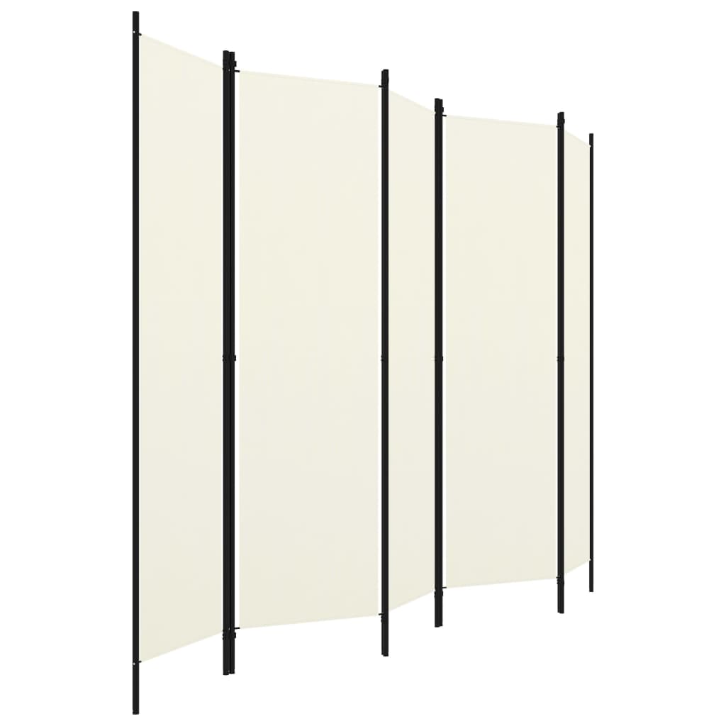 Galleria Design 5-Panel Room Divider White 250x180 cm