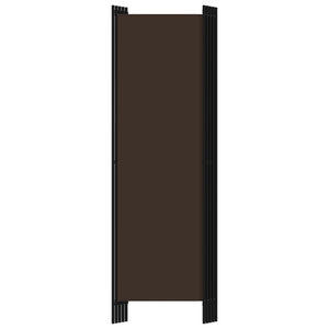 Galleria Design 5-Panel Room Divider Brown 250x180 cm