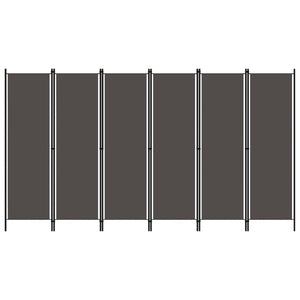 Galleria Design 6-Panel Room Divider Anthracite 300x180 cm