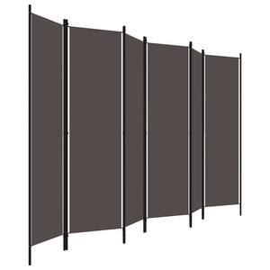 Galleria Design 6-Panel Room Divider Anthracite 300x180 cm