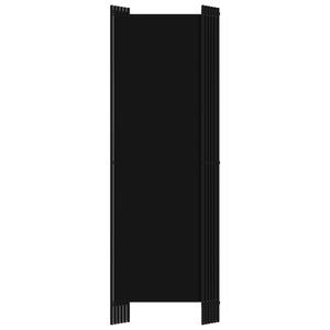 Galleria Design 6-Panel Room Divider Black 300x180 cm