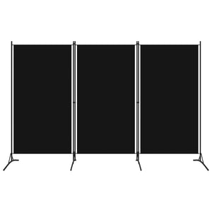 Galleria Design 3-Panel Room Divider Black 260x180 cm