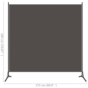 Galleria Design 1-Panel Room Divider Anthracite 175x180 cm