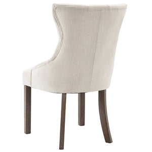 Galleria Design Dining Chairs 2 pcs Beige Fabric