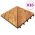 Galleria Design Decking Tiles 10 pcs 30x30 cm Solid Acacia Wood