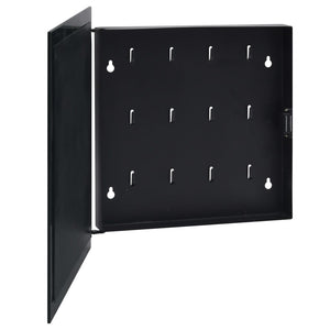 Galleria Design Key Box with Magnetic Board Black 35x35x4 cm