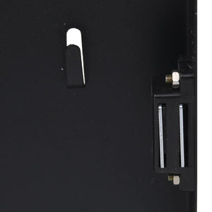 Galleria Design Key Box with Magnetic Board Black 35x35x4 cm