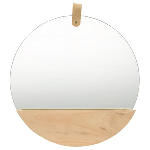 Galleria Design Wall Mirror Solid Pinewood 35 cm