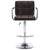 Galleria Design Bar Stools 2 pcs Brown Faux Leather