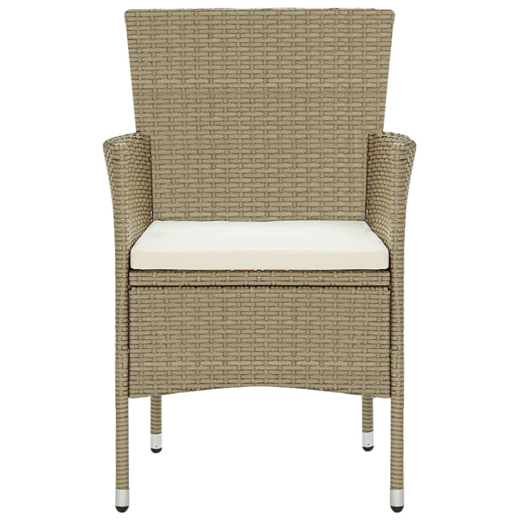 Galleria Design Garden Dining Chairs 2 pcs Poly Rattan Beige