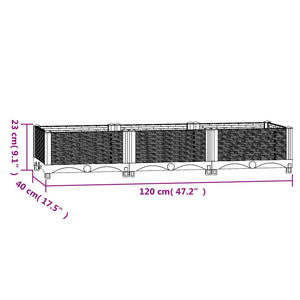 Galleria Design Raised Bed 120x40x23 cm Polypropylene