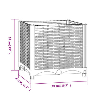 Galleria Design Raised Bed 120x40x23 cm Polypropylene