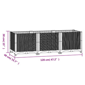 Galleria Design Raised Bed 120x40x23 cm Polypropylene