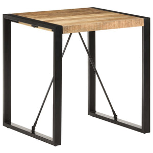 Galleria Design Dining Table 70x70x75 cm Solid Rough Mango Wood