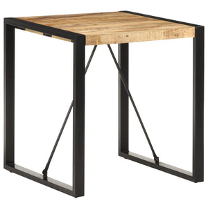 Galleria Design Dining Table 70x70x75 cm Solid Rough Mango Wood