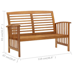 Galleria Design Garden Bench 119 cm Solid Acacia Wood