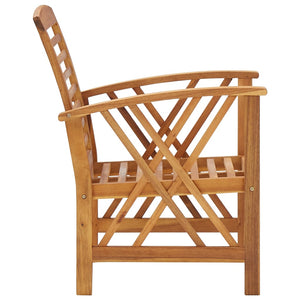 Galleria Design Garden Chairs 2 pcs Solid Acacia Wood