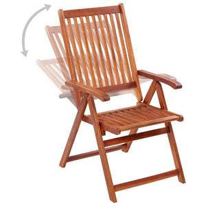 Galleria Design Folding Garden Chairs 3 pcs Solid Acacia Wood