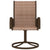 Galleria Design Garden Swivel Chairs 2 pcs Textilene and Steel Brown