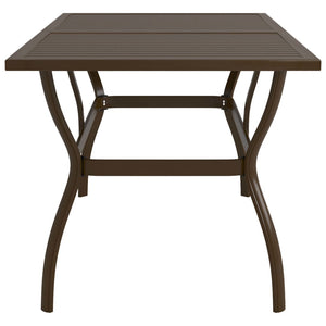 Galleria Design Garden Table Brown 140x80x72 cm Steel