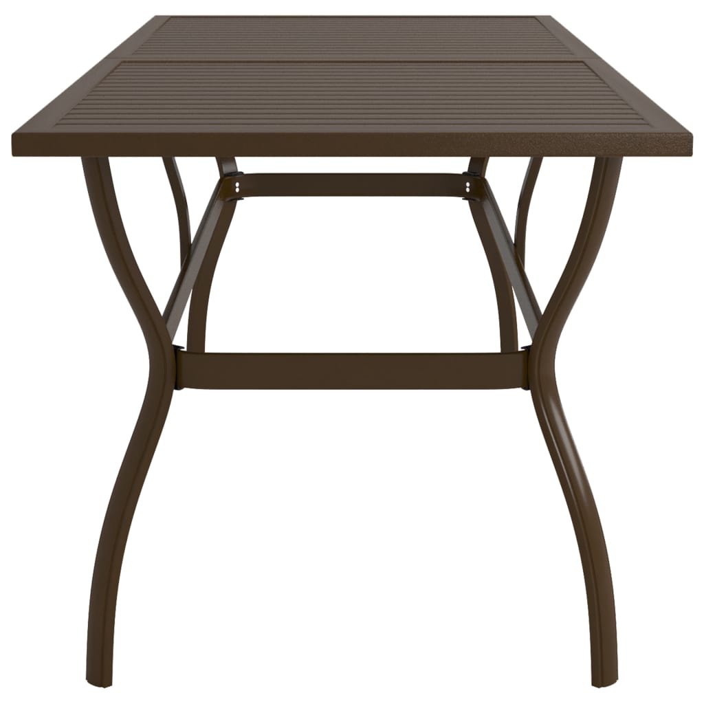 Galleria Design Garden Table Brown 190x80x72 cm Steel