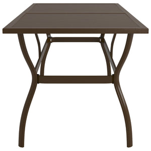 Galleria Design Garden Table Brown 190x80x72 cm Steel