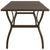 Galleria Design Garden Table Brown 190x80x72 cm Steel