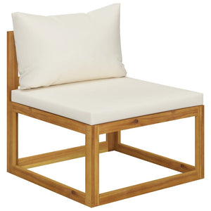 Galleria Design 3 Piece Garden Lounge Set with Cream Cushions Solid Acacia Wood