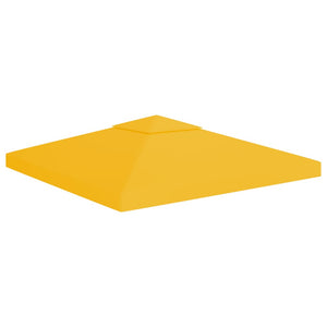 Galleria Design 2-Tier Gazebo Top Cover 310 g/m² 3x3 m Yellow