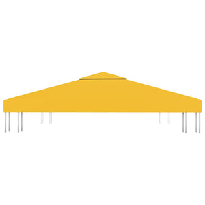 Galleria Design 2-Tier Gazebo Top Cover 310 g/m² 3x3 m Yellow