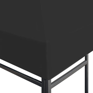 Galleria Design Gazebo Top Cover 270 g/m² 4x3 m Black