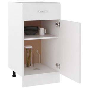 Galleria Design Drawer Bottom Cabinet White 40x46x81.5 cm Engineered Wood