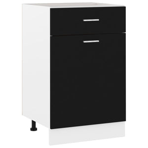 Galleria Design Drawer Bottom Cabinet Black 50x46x81.5 cm Engineered Wood