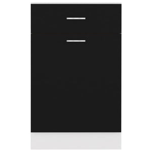 Galleria Design Drawer Bottom Cabinet Black 50x46x81.5 cm Engineered Wood