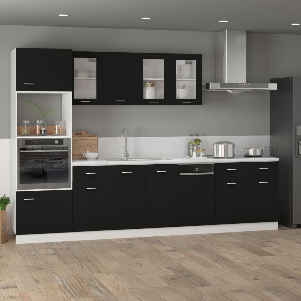 Galleria Design Drawer Bottom Cabinet Black 80x46x81.5 cm Engineered Wood