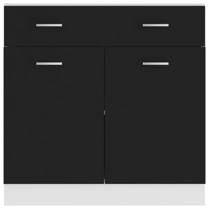 Galleria Design Drawer Bottom Cabinet Black 80x46x81.5 cm Engineered Wood