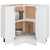 Galleria Design Corner Bottom Cabinet White 75.5x75.5x81.5 cm Engineered Wood