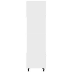 Galleria Design Microwave Cabinet White 60x57x207 cm Engineered Wood