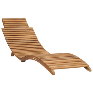 Galleria Design Folding Sun Lounger with Table Solid Teak Wood