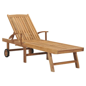 Galleria Design Sun Lounger Solid Teak Wood