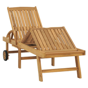 Galleria Design Sun Lounger Solid Teak Wood