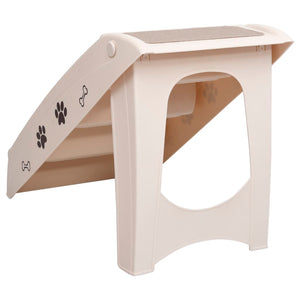 Galleria Design Folding Dog Stairs Cream 62x40x49.5 cm