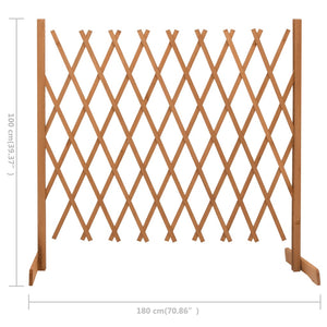 Galleria Design Garden Trellis Fence Grey 180x100 cm Solid Firwood