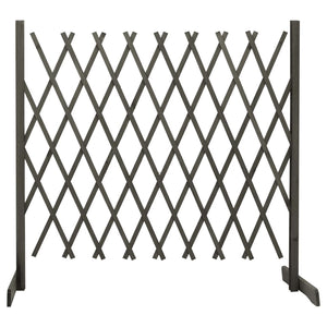 Galleria Design Garden Trellis Fence Grey 180x100 cm Solid Firwood