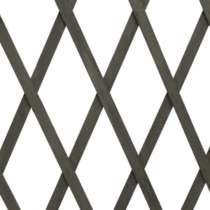 Galleria Design Garden Trellis Fence Grey 180x100 cm Solid Firwood